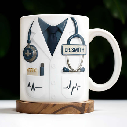 Customizable Professional Medical-Themed Design - Personalized Custom Coffee Mug - DOC035_MG