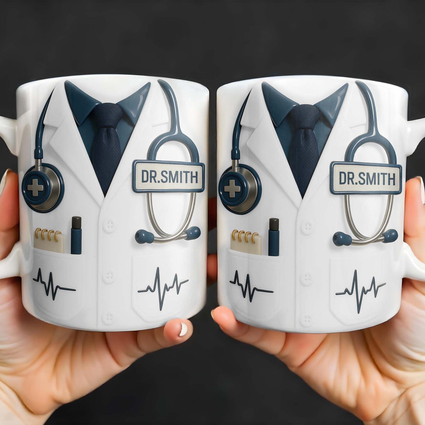 Customizable Professional Medical-Themed Design - Personalized Custom Coffee Mug - DOC035_MG