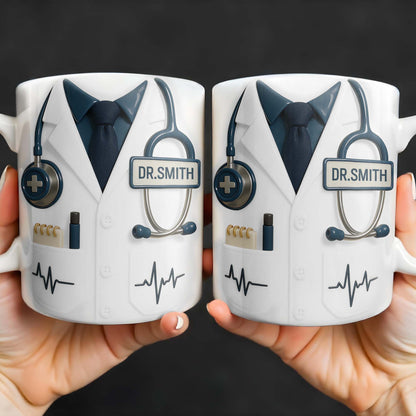 Customizable Professional Medical-Themed Design - Personalized Custom Coffee Mug - DOC035_MG