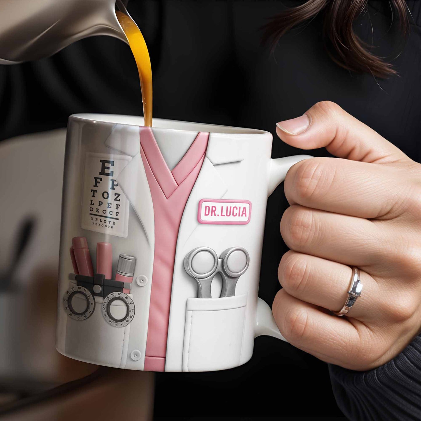 Celebrate Your Favorite Doctor, Essential Medical Tools - Personalized Custom Coffee Mug - DOC050_MG
