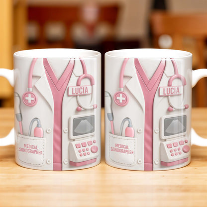 Celebrate Your Dedication, Medical Uniform And Equipment - Personalized Custom Coffee Mug - DOC059_MG
