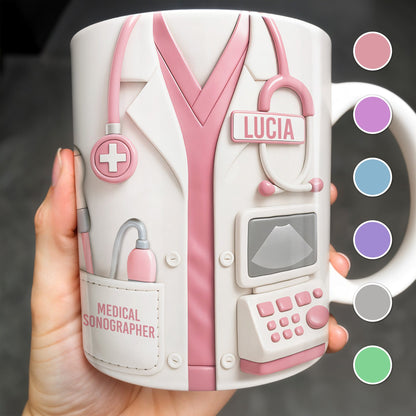 Celebrate Your Dedication, Medical Uniform And Equipment - Personalized Custom Coffee Mug - DOC059_MG