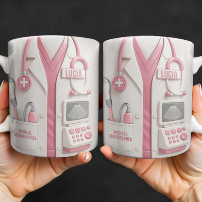 Celebrate Your Dedication, Medical Uniform And Equipment - Personalized Custom Coffee Mug - DOC059_MG