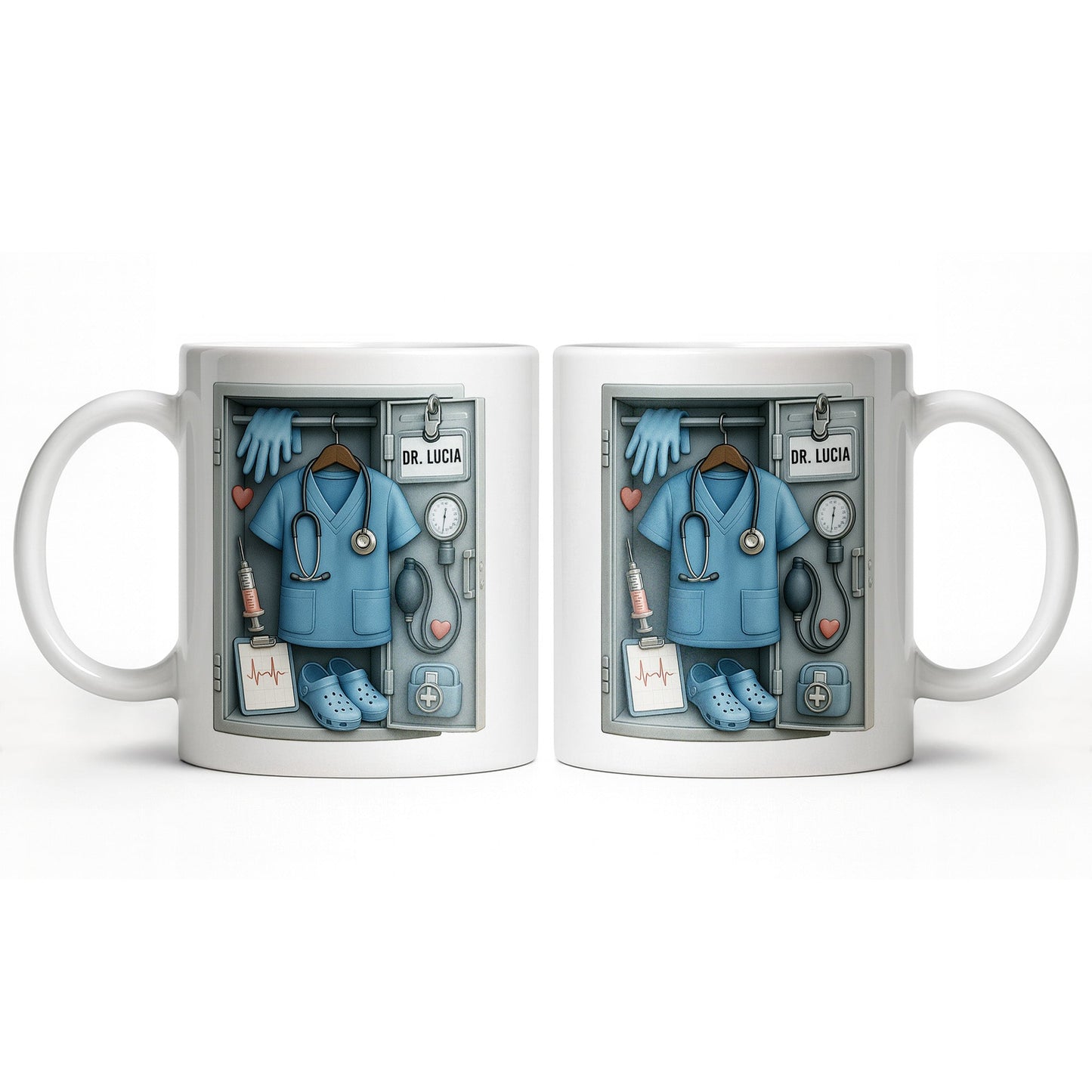 Personalized Medical Professional Essentials Design - Personalized Custom Coffee Mug - DOC068_MG