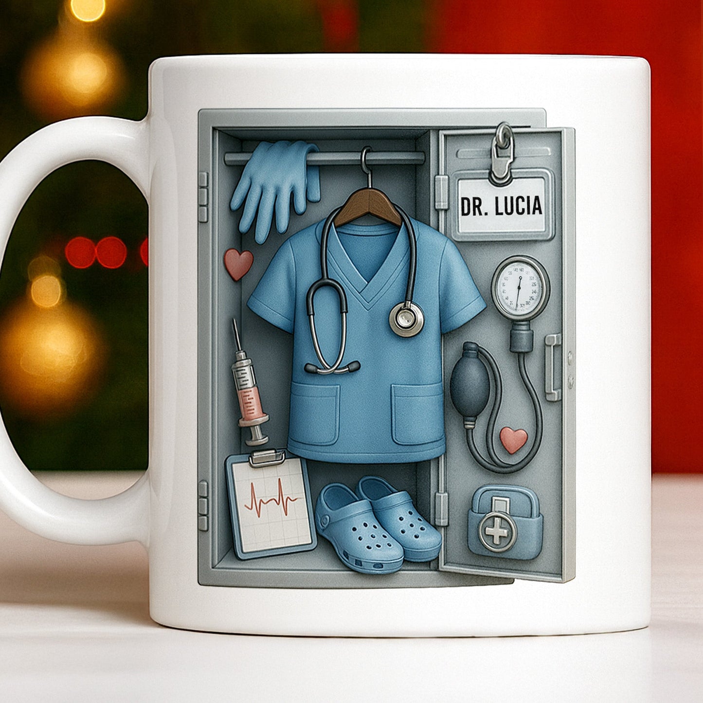 Personalized Medical Professional Essentials Design - Personalized Custom Coffee Mug - DOC068_MG