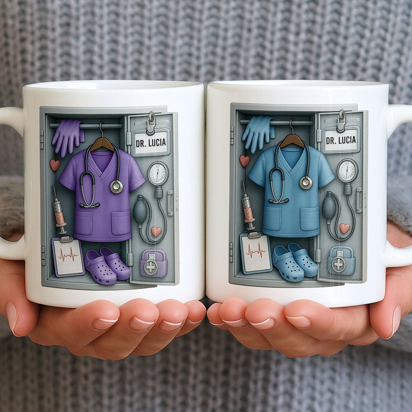 Personalized Medical Professional Essentials Design - Personalized Custom Coffee Mug - DOC068_MG