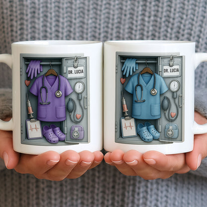 Personalized Medical Professional Essentials Design - Personalized Custom Coffee Mug - DOC068_MG