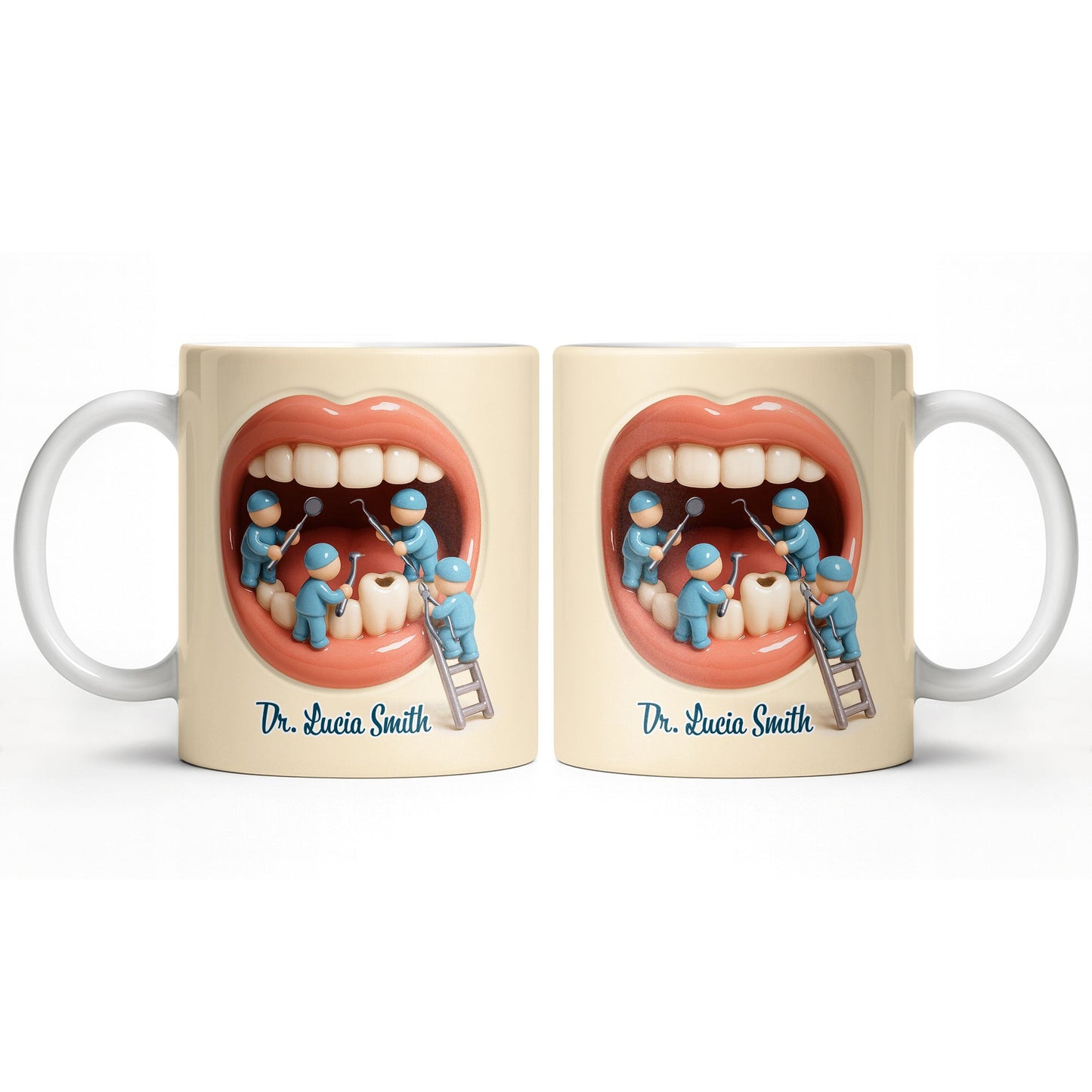 To My Favorite Dentist, A Smile Better Than Any - Personalized Custom Coffee Mug - DOC069_MG