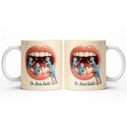 To My Favorite Dentist, A Smile Better Than Any - Personalized Custom Coffee Mug - DOC069_MG