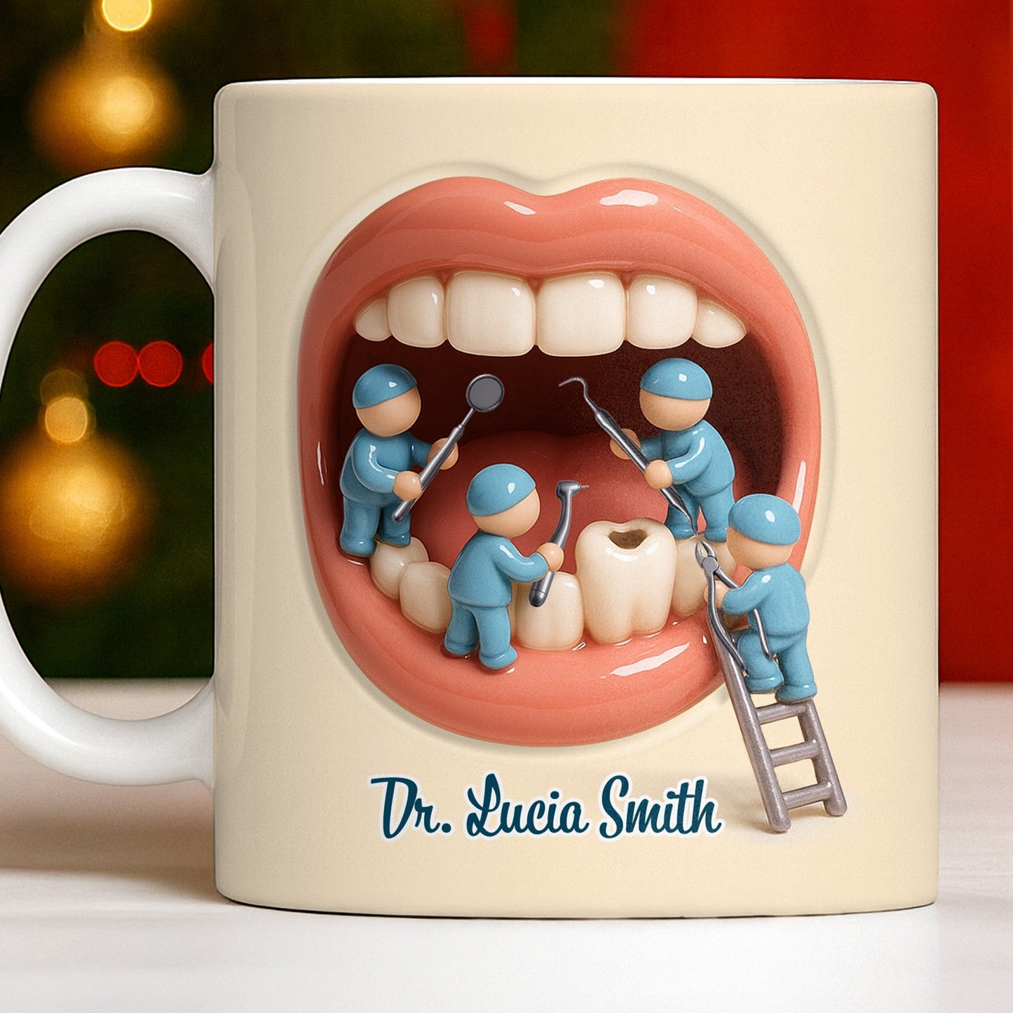 To My Favorite Dentist, A Smile Better Than Any - Personalized Custom Coffee Mug - DOC069_MG