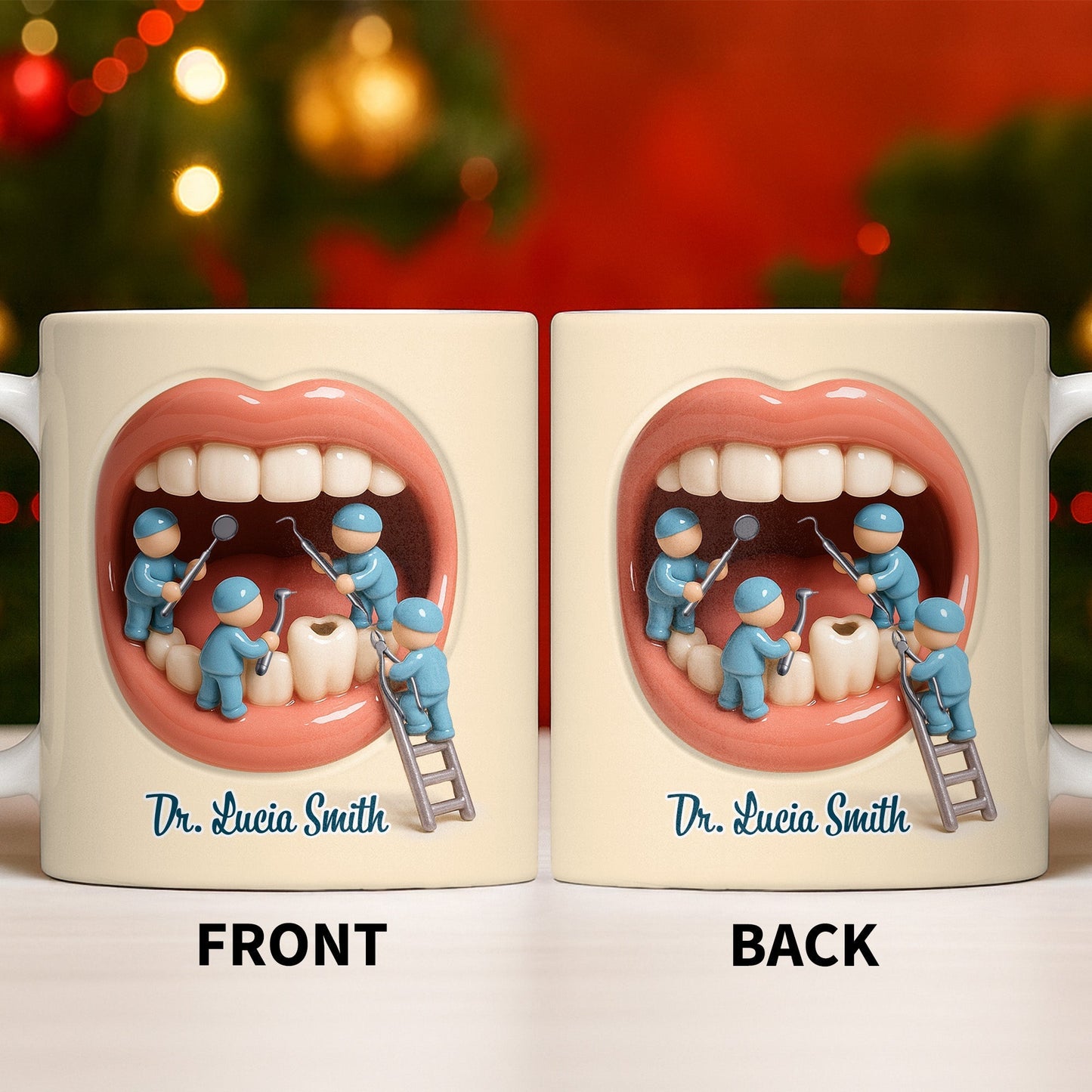 To My Favorite Dentist, A Smile Better Than Any - Personalized Custom Coffee Mug - DOC069_MG