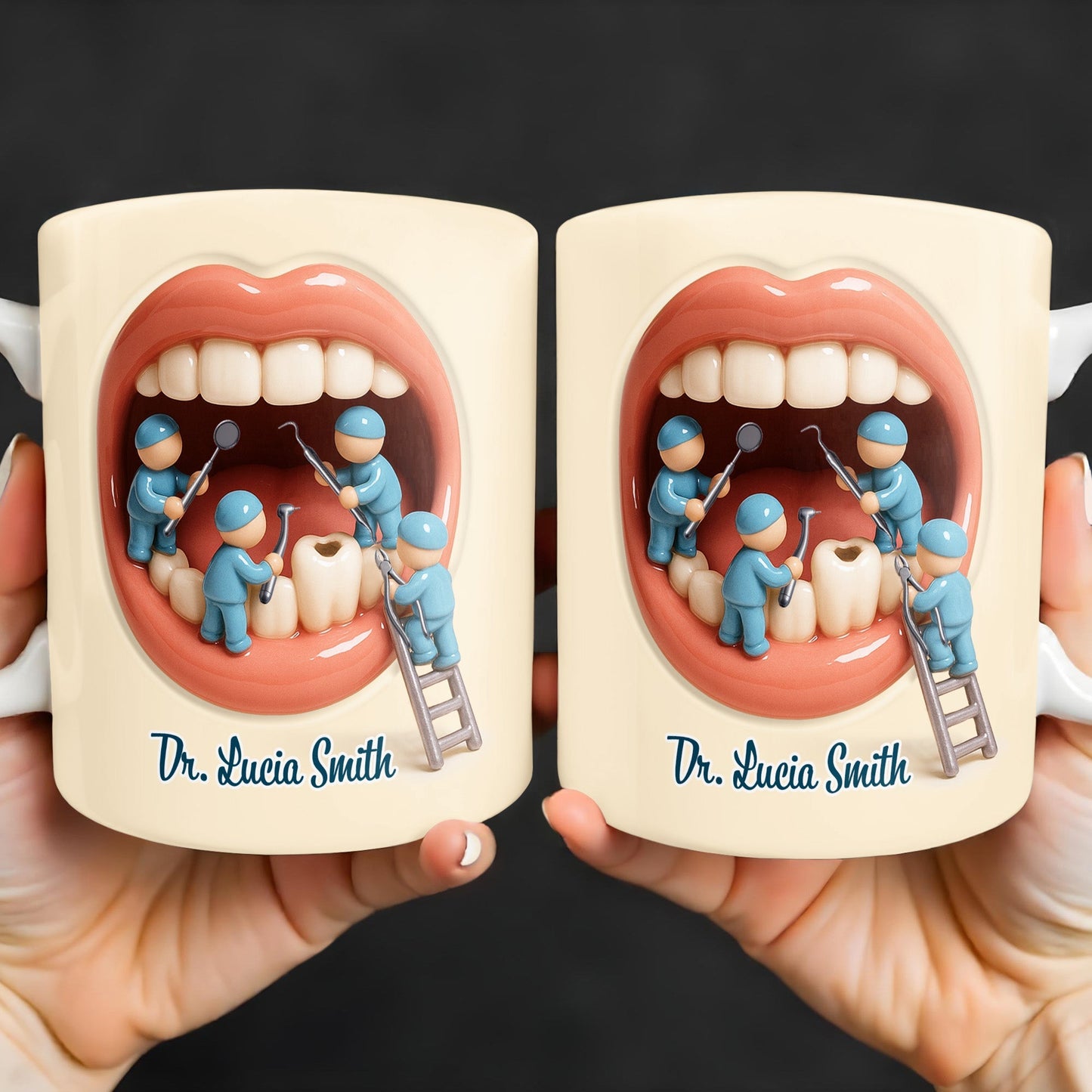 To My Favorite Dentist, A Smile Better Than Any - Personalized Custom Coffee Mug - DOC069_MG