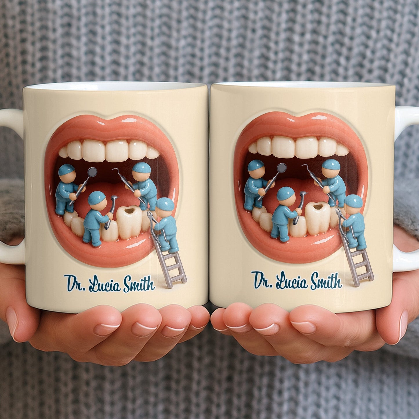To My Favorite Dentist, A Smile Better Than Any - Personalized Custom Coffee Mug - DOC069_MG