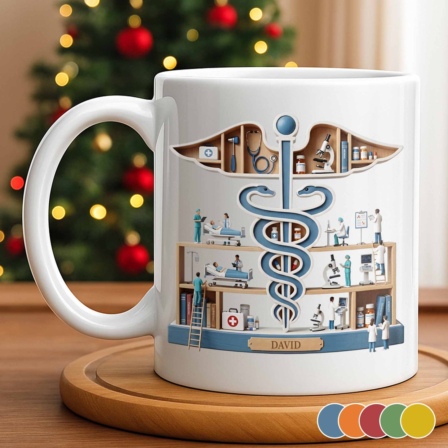 A Thoughtful Gift Celebrating Medical Dedication - Personalized Custom Coffee Mug - DOC070_MG