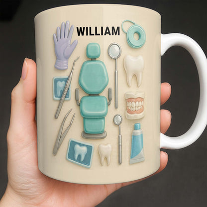 Customizable Name Dental Essentials Mug - Personalized Custom Coffee Mug - DOC072_MG