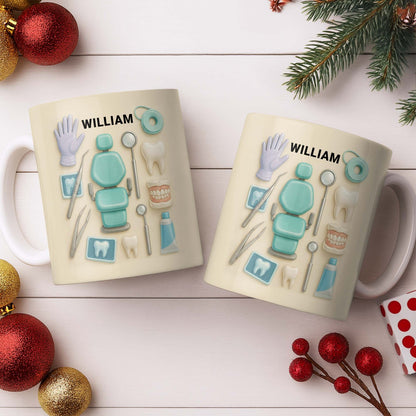 Customizable Name Dental Essentials Mug - Personalized Custom Coffee Mug - DOC072_MG