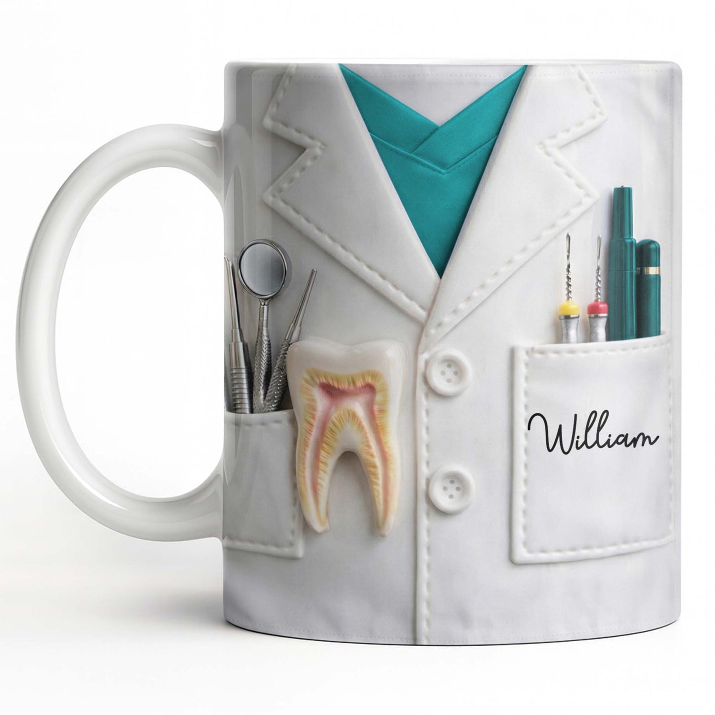 Celebrate Your Favorite Dentist With A Custom Lab Coat Design - Personalized Custom Coffee Mug - DOC073_MG