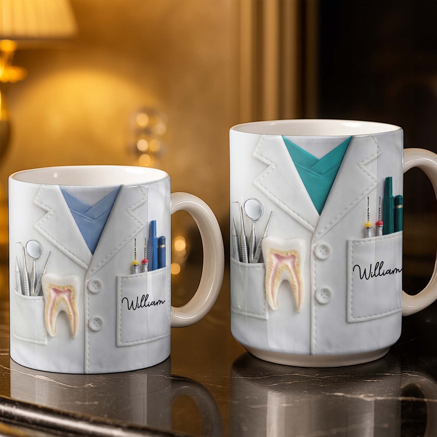 Celebrate Your Favorite Dentist With A Custom Lab Coat Design - Personalized Custom Coffee Mug - DOC073_MG