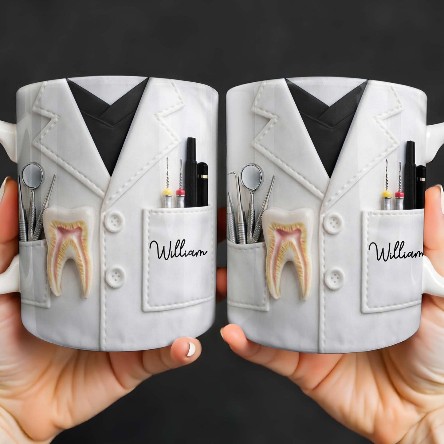 Celebrate Your Favorite Dentist With A Custom Lab Coat Design - Personalized Custom Coffee Mug - DOC073_MG