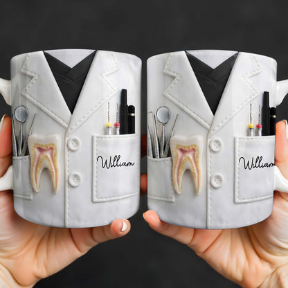 Celebrate Your Favorite Dentist With A Custom Lab Coat Design - Personalized Custom Coffee Mug - DOC073_MG