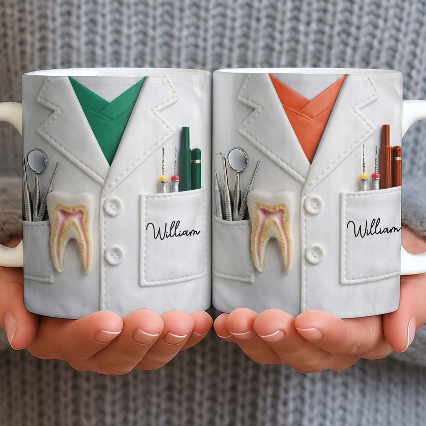 Celebrate Your Favorite Dentist With A Custom Lab Coat Design - Personalized Custom Coffee Mug - DOC073_MG