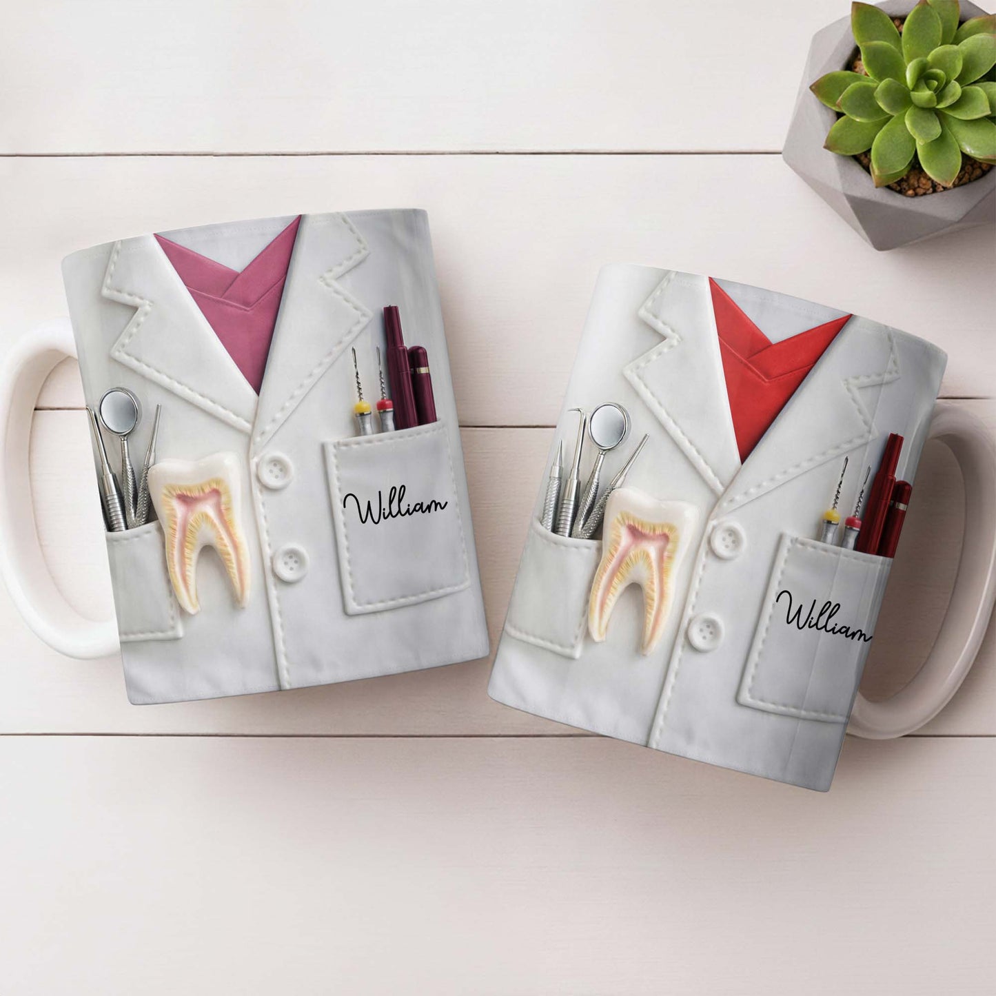 Celebrate Your Favorite Dentist With A Custom Lab Coat Design - Personalized Custom Coffee Mug - DOC073_MG
