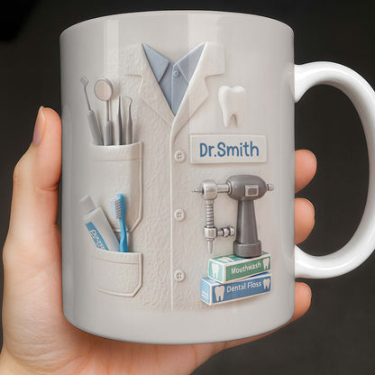 Celebrate A Beautiful Smile Every Day With Our Custom Dentist Mug - Personalized Custom Coffee Mug - DOC075_MG