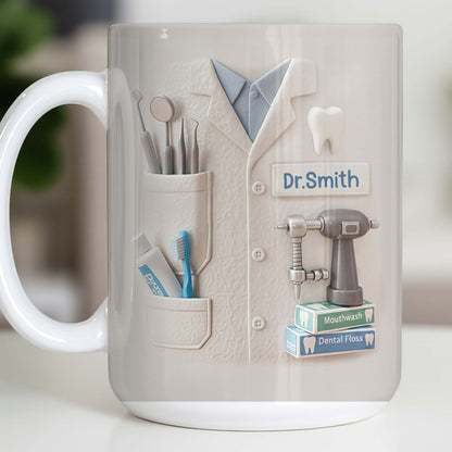 Celebrate A Beautiful Smile Every Day With Our Custom Dentist Mug - Personalized Custom Coffee Mug - DOC075_MG