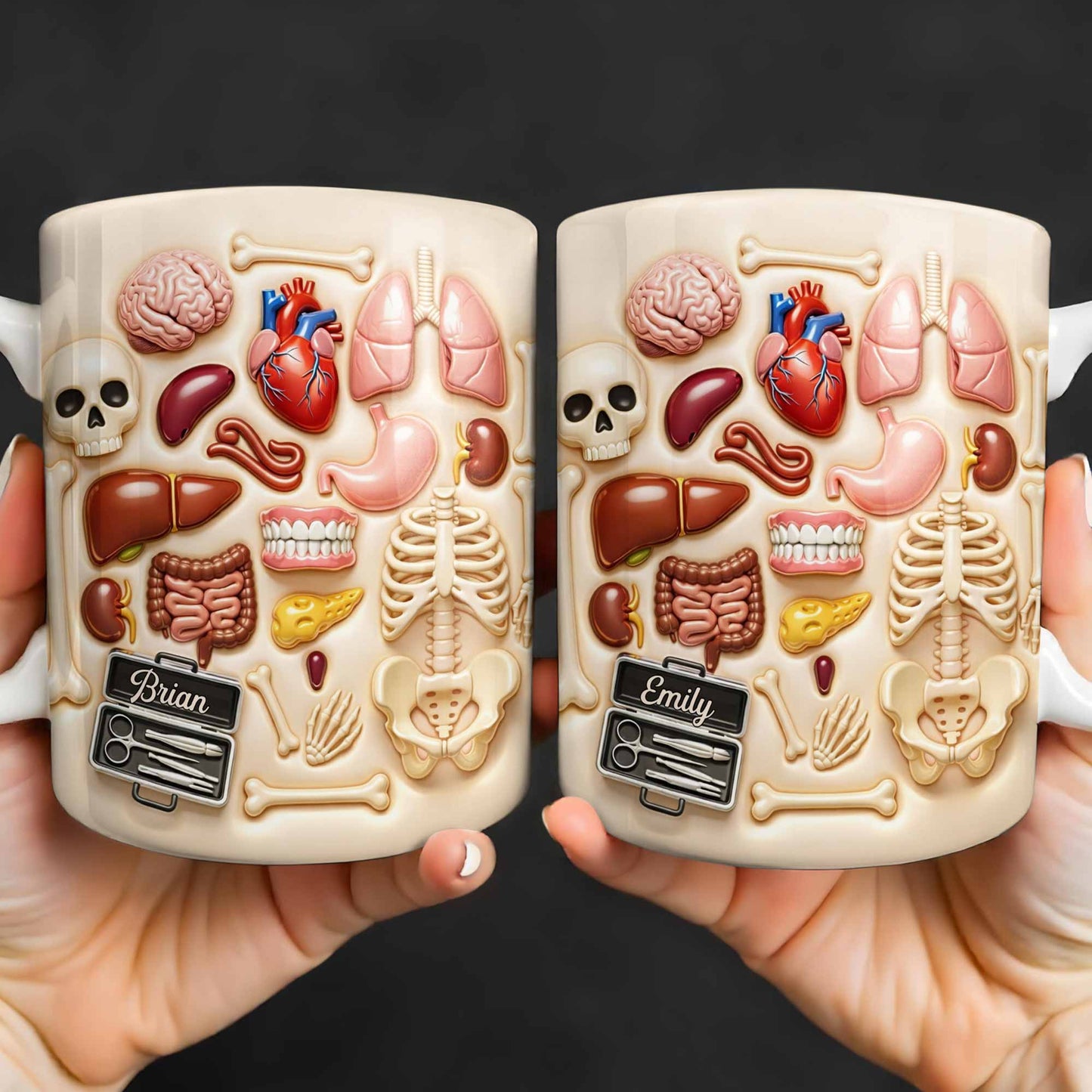 Explore The Beauty Of Anatomy With Detailed Human Organs - Personalized Custom Coffee Mug - DOC077_MG