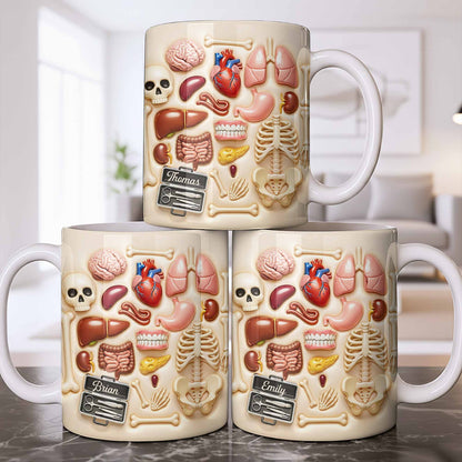 Explore The Beauty Of Anatomy With Detailed Human Organs - Personalized Custom Coffee Mug - DOC077_MG