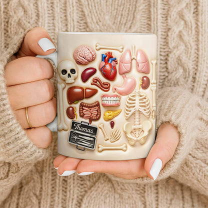 Explore The Beauty Of Anatomy With Detailed Human Organs - Personalized Custom Coffee Mug - DOC077_MG
