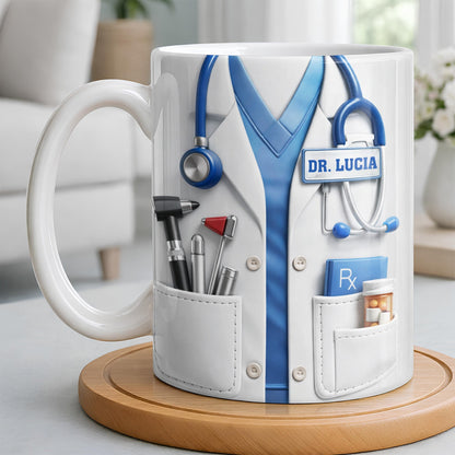 Customize With Your Favorite Doctor's Name And Tools - Personalized Custom Coffee Mug - DOC078_MG