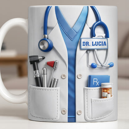 Customize With Your Favorite Doctor's Name And Tools - Personalized Custom Coffee Mug - DOC078_MG