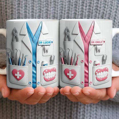 Celebrating Passion And Care In The Medical Field - Personalized Custom Coffee Mug - DOC079_MG
