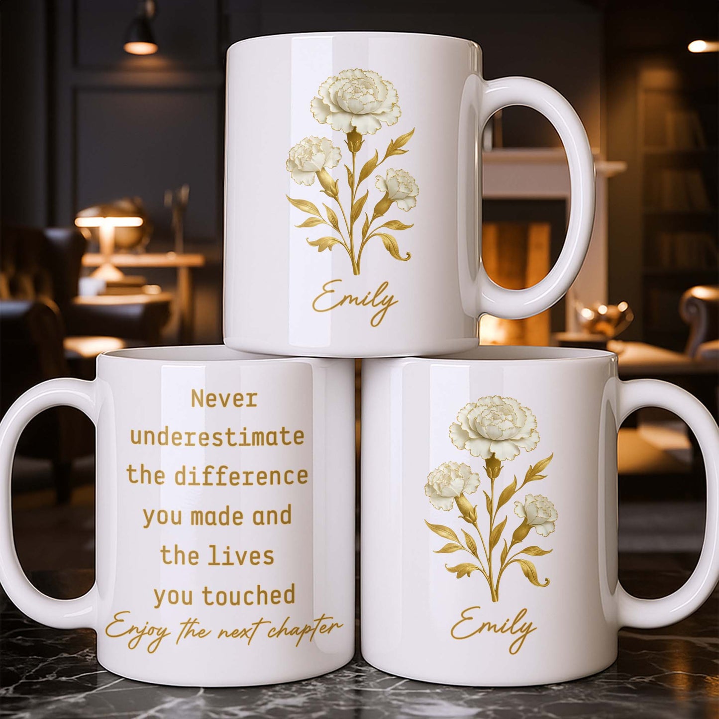 Never Underestimate The Difference You Made - Personalized Custom Coffee Mug - DOC088_MG