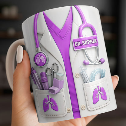 This Is What An Awesome Doctor Looks Like Stethoscope Mug - Personalized Custom Coffee Mug - DOC091_MG