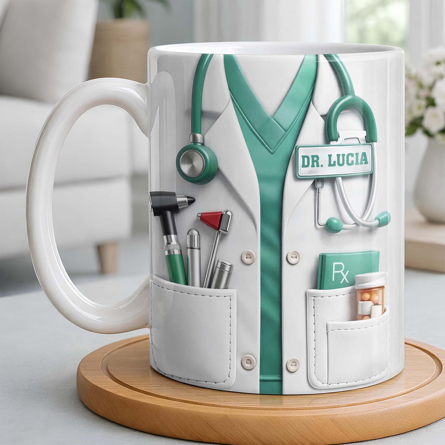 A Wise Doctor Once Wrote Medical Essentials - Personalized Custom Coffee Mug - DOC096_MG