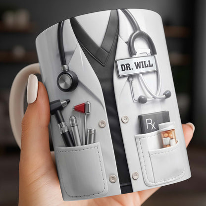 A Wise Doctor Once Wrote Medical Essentials - Personalized Custom Coffee Mug - DOC096_MG