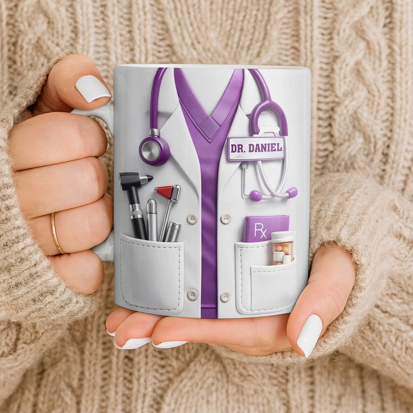 A Wise Doctor Once Wrote Medical Essentials - Personalized Custom Coffee Mug - DOC096_MG