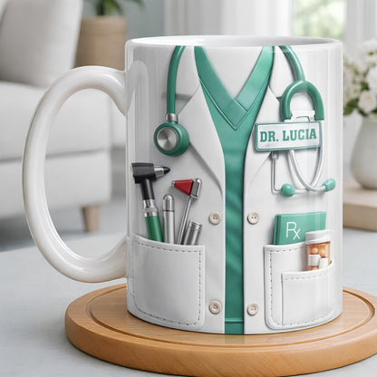 This Is What An Awesome Doctor Looks Like Stethoscope Design - Personalized Custom Coffee Mug - DOC097_MG
