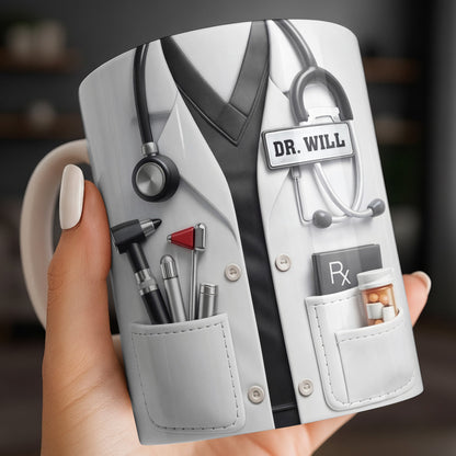 This Is What An Awesome Doctor Looks Like Stethoscope Design - Personalized Custom Coffee Mug - DOC097_MG