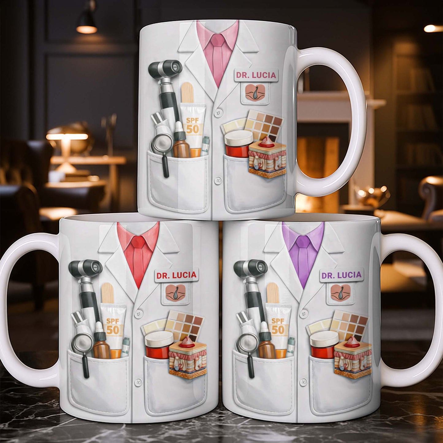 Celebrate Medical Professionals With Essential Medical Tools - Personalized Custom Coffee Mug - DOC099_MG