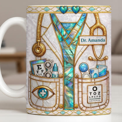 Celebrate Healthcare Professional With Medical Instruments - Personalized Custom Coffee Mug - DOC101_MG