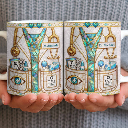 Celebrate Healthcare Professional With Medical Instruments - Personalized Custom Coffee Mug - DOC101_MG