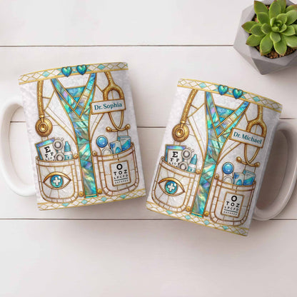 Celebrate Healthcare Professional With Medical Instruments - Personalized Custom Coffee Mug - DOC101_MG