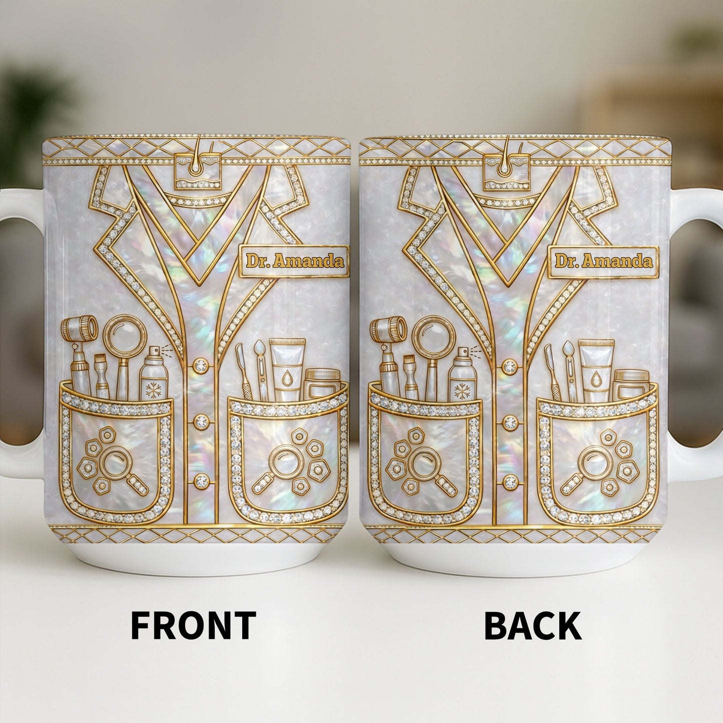 Celebrate Your Medical Profession With Custom Medical Tools - Personalized Custom Coffee Mug - DOC105_MG