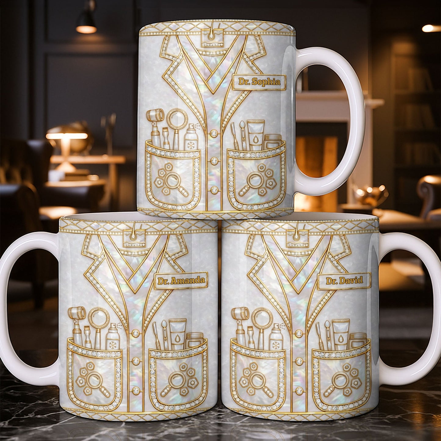 Celebrate Your Medical Profession With Custom Medical Tools - Personalized Custom Coffee Mug - DOC105_MG