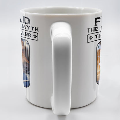 Fur Dad The Man The Myth The Snack Dealer - Personalized Custom Coffee Mug - DOG049_MG