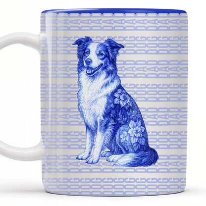 A Connection That Lasts Forever With Dog And Flowers - Personalized Custom Coffee Mug - DOG057_MG