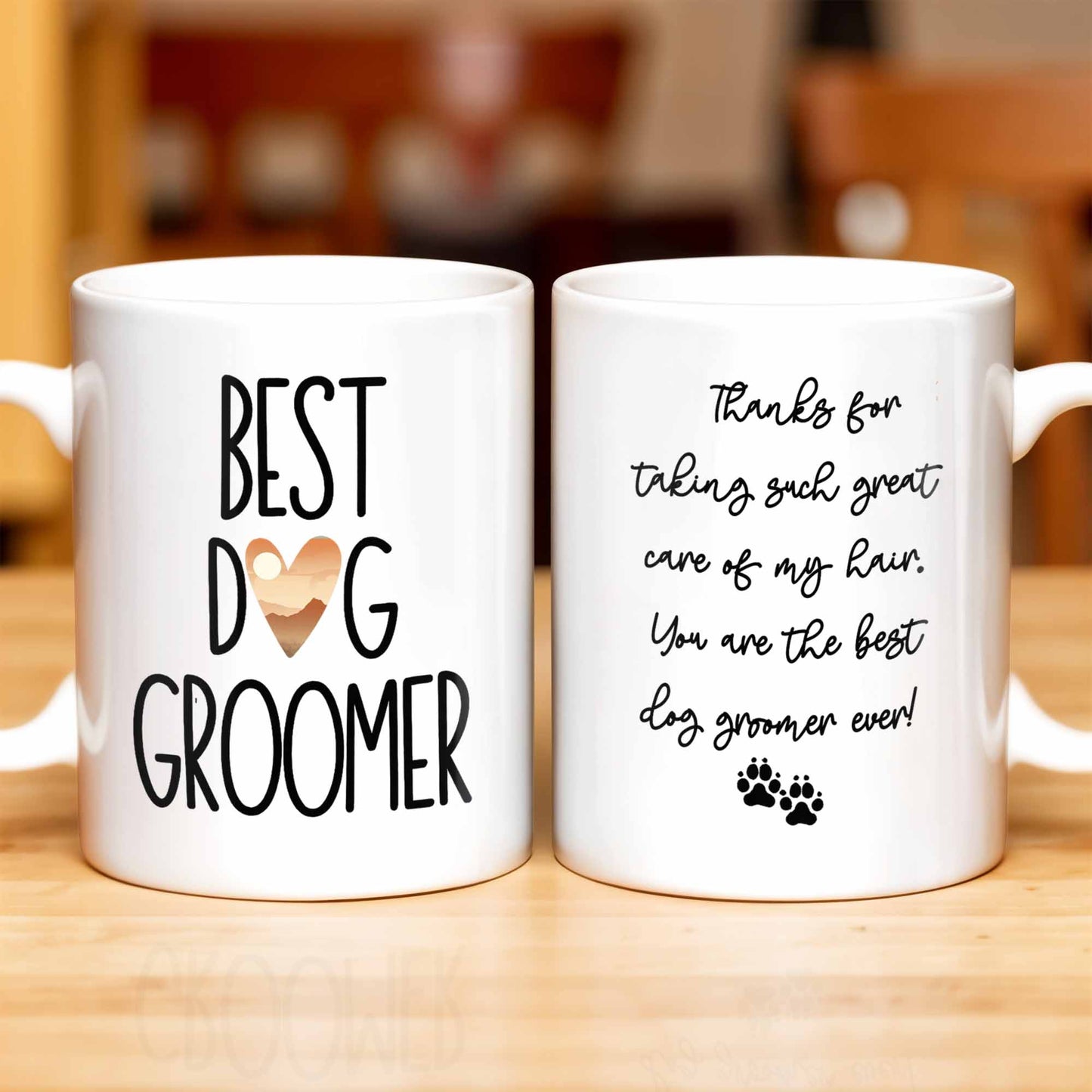Best Dog Groomer Thanks For Taking Such Great Care - Personalized Custom Coffee Mug - DOG067_MG